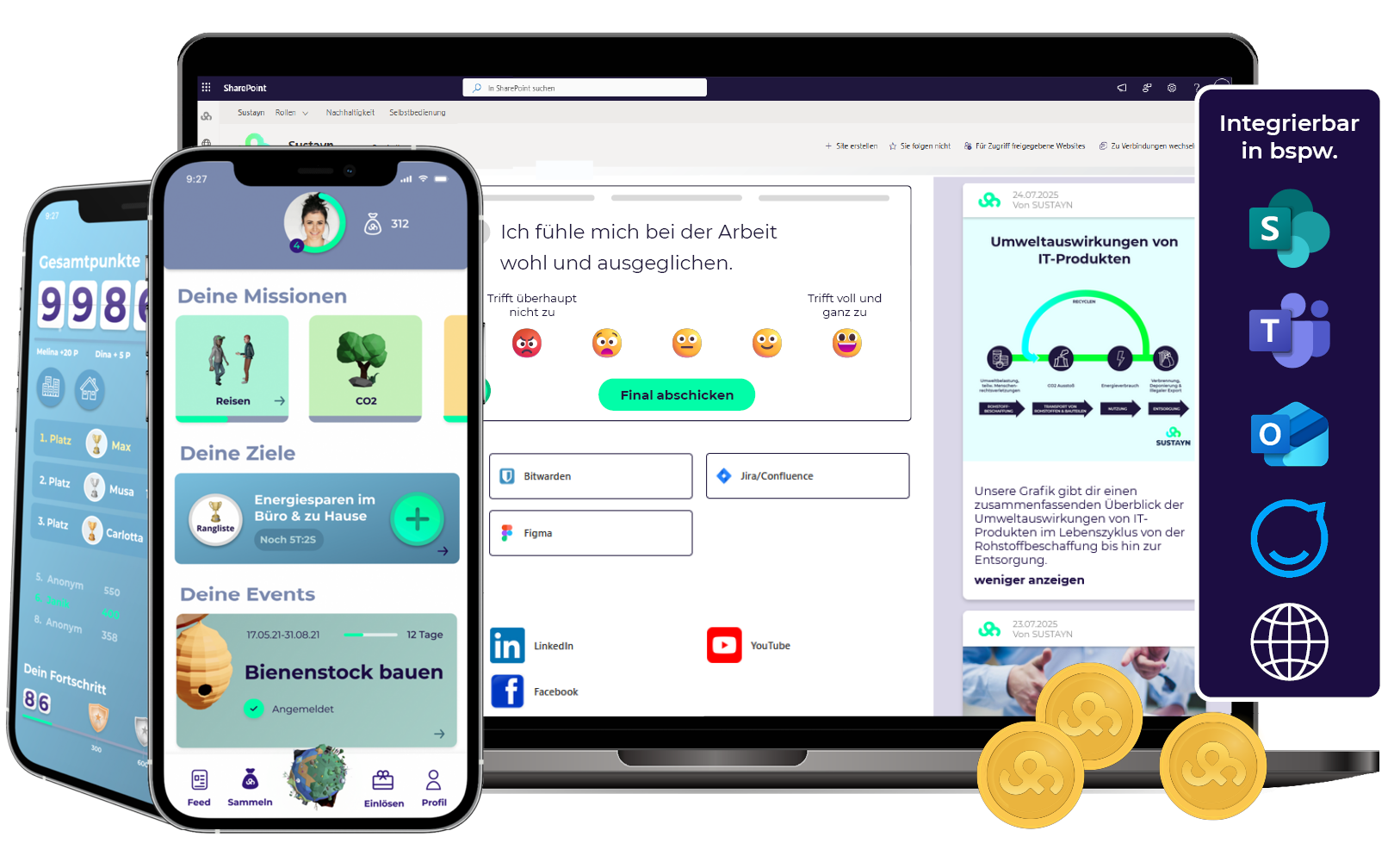 digitale SUSTAYN Module auf einen Blick