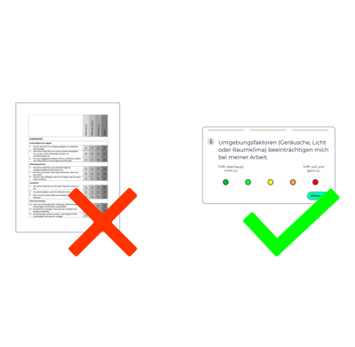 Fragebögen psychische Gefährdungsbeurteilung