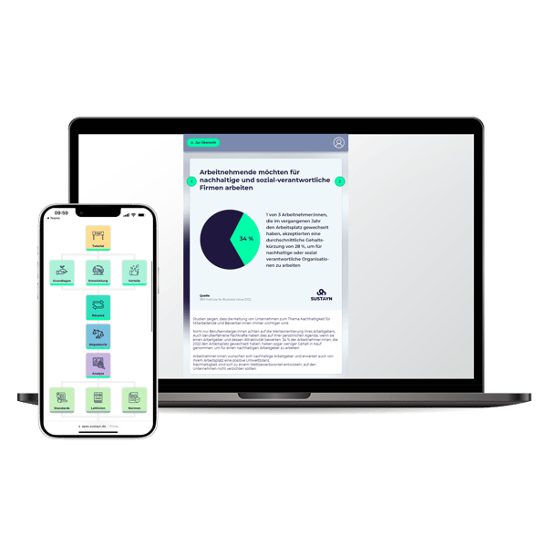 Lernpfade auf Laptop und Handy