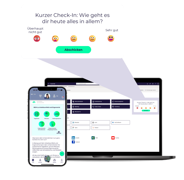 Lernfeed und Stimmungsbarometer