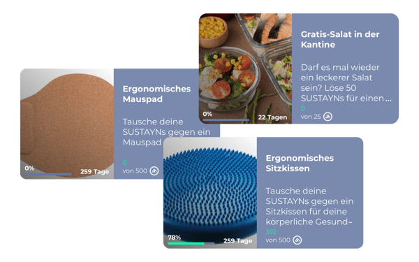 Persönliche Belohnungen zum Einlösen