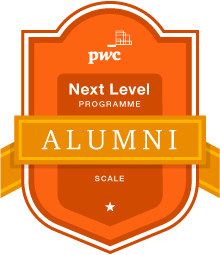 PWC Next Level Alumni Logo Orange