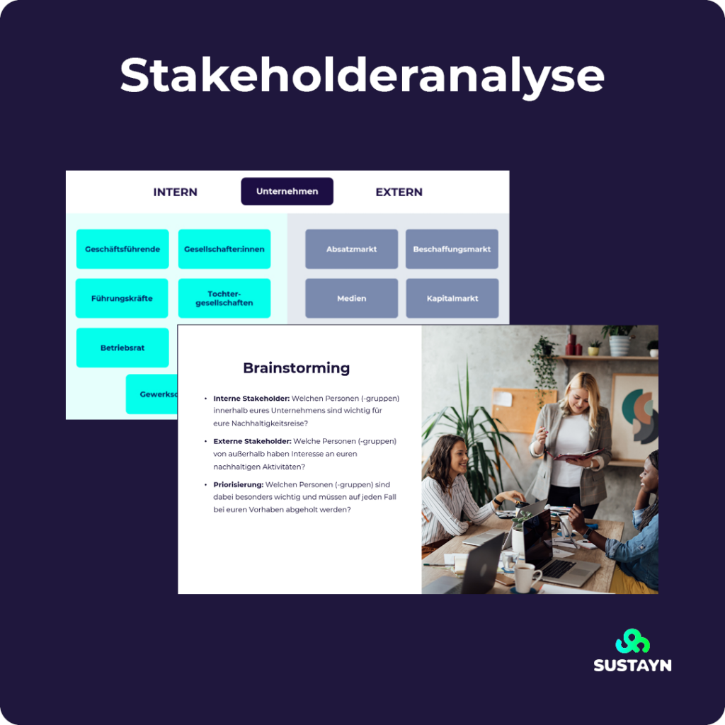 SUSTAYN Workshop: Stakeholderanalyse